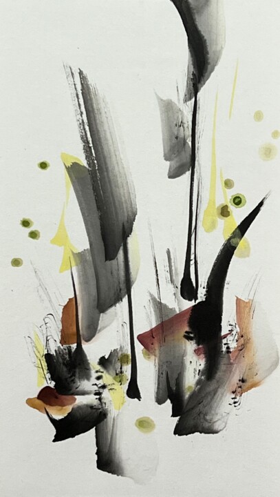 Pintura titulada "木の香" por Ayumi, Obra de arte original, Pigmentos
