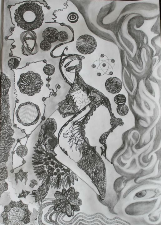 Drawing titled "My muse" by Azalia Silverstone, Original Artwork, Other