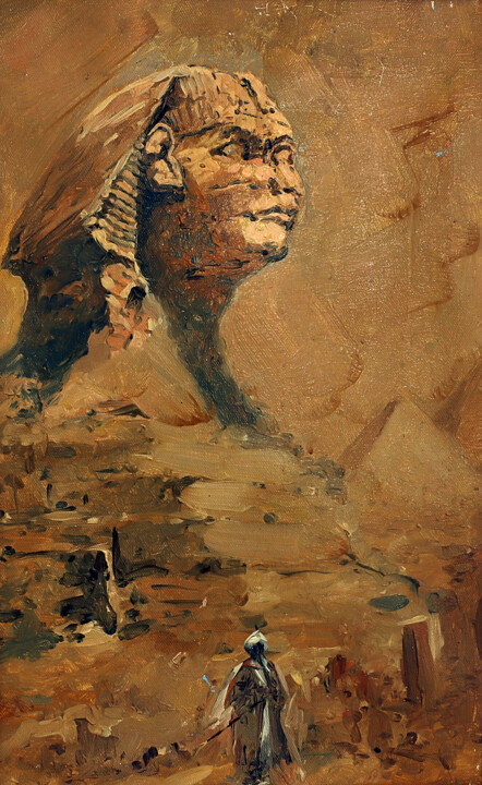 Pintura titulada "Egypt" por Azat Myradov, Obra de arte original, Oleo