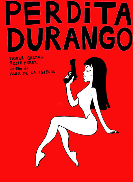 Disegno intitolato "Perdita Durango" da Azathoth, Opera d'arte originale, Matita