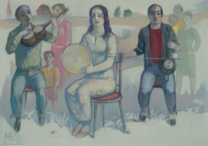 Pintura titulada "Tha band" por Azeriman, Obra de arte original, Pintura Digital