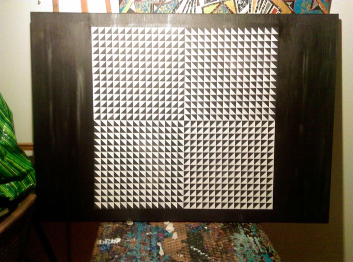 Peinture intitulée "illusion de 1568 tr…" par Maxgallerys, Œuvre d'art originale, Acrylique