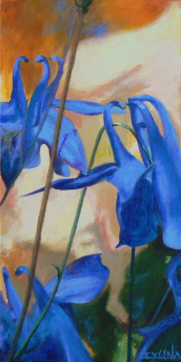 Painting titled "Mirage" by Azucena, Original Artwork, Oil