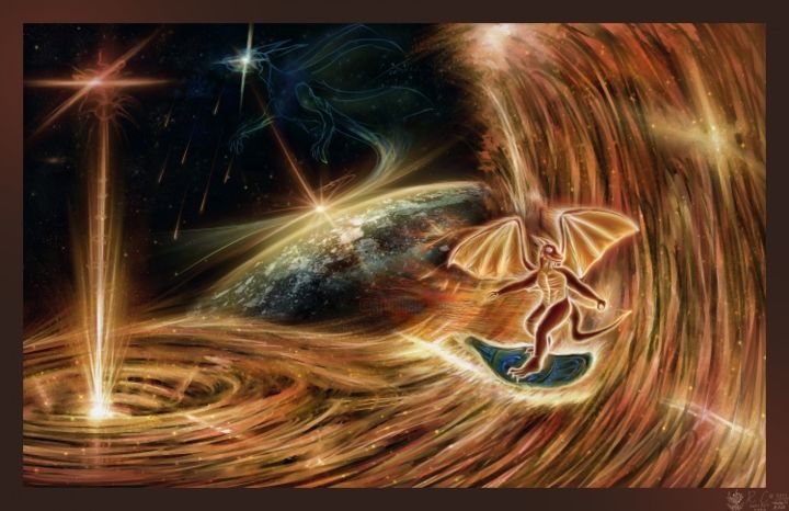 Digital Arts titled "solarsurfer-dracon-…" by Ryan Cook Cook Family, Original Artwork
