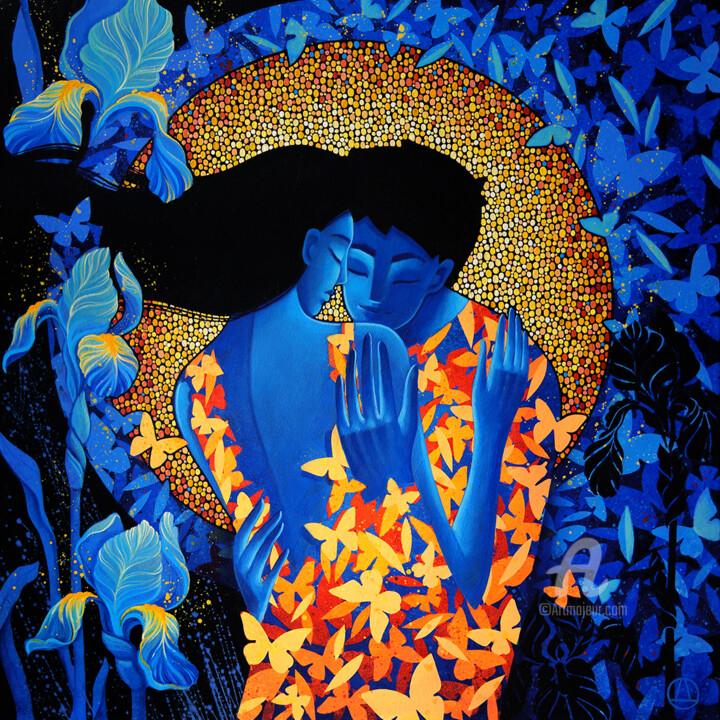 Pittura intitolato "Metamorphosis" da Azyza, Opera d'arte originale, Acrilico