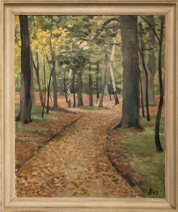Malerei mit dem Titel "Pathway by B. 43" von B. 43, Original-Kunstwerk, Öl
