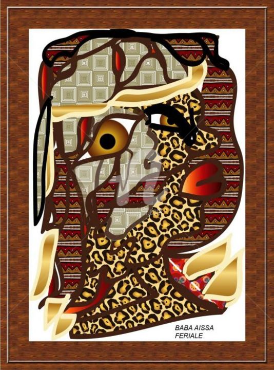 Digital Arts titled "ENVOUTEMENT AFRICAIN" by Ferial Baba Aissa, Original Artwork