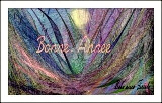 제목이 "BONNE ANNEE"인 디지털 아트 Ferial Baba Aissa로, 원작