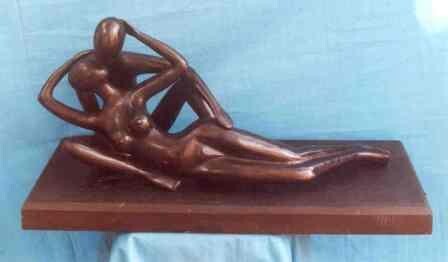 Artcraft titled "Sculpture en Bronze" by Babacar Diallo, Original Artwork