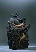 Sculpture titled "The Raven's Dream" by Babakitis Peter, Original Art, Ceramics