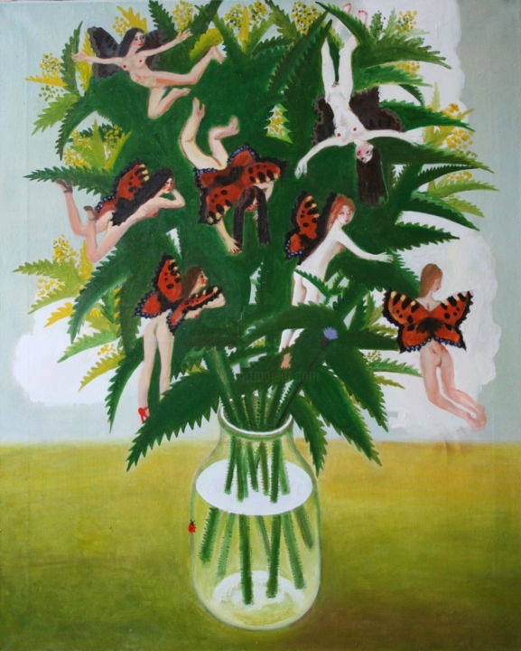 Картина под названием "The Tortoise Butter…" - Саша Власова, Подлинное произведение искусства, Другой