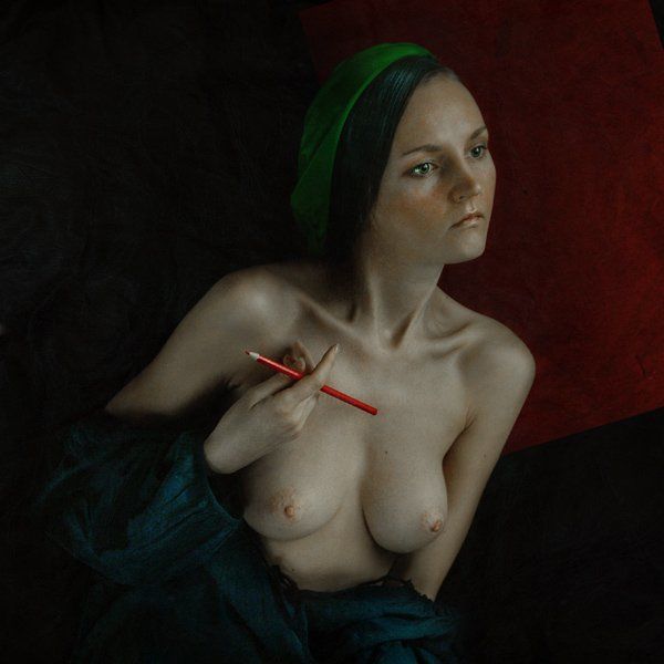 Arts numériques intitulée "Portrait of a woman…" par Babarobot, Œuvre d'art originale, Autre