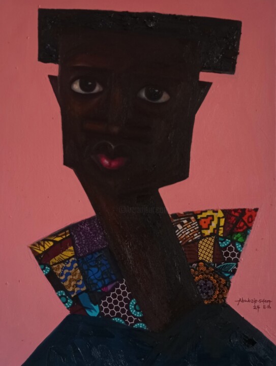 Painting titled "Surulere ( patience…" by Babatunde Bakare, Original Artwork, Oil