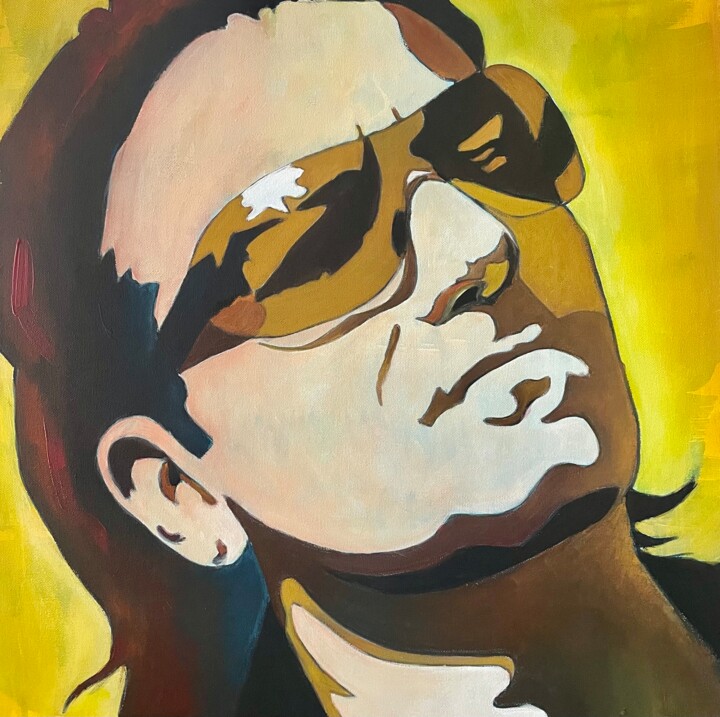 Peinture intitulée "BONO" par Babeth Puech, Œuvre d'art originale, Acrylique Monté sur Châssis en bois