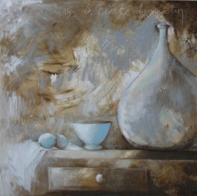 clarté du matin - Painting, 70x70 cm ©2011 by Babeth Pochan -