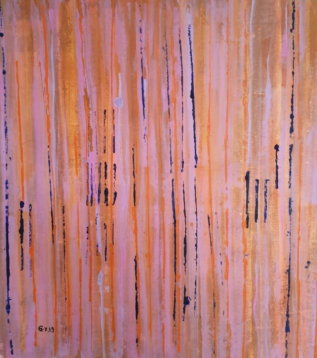 Peinture intitulée "Sans titre" par Elisabeth Leguay Bendjerid, Œuvre d'art originale, Acrylique