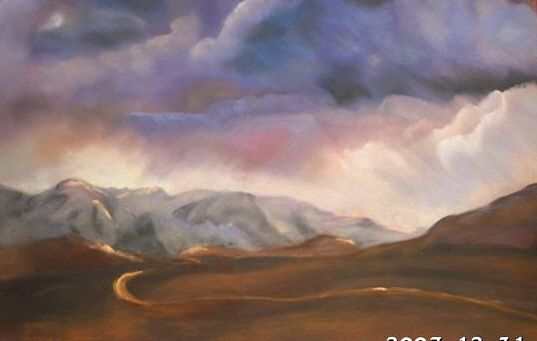 Peinture intitulée "WINDY" par Babou, Œuvre d'art originale,