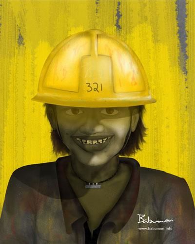 Digital Arts titled "yellow boy" by Babumon Pt, Original Artwork