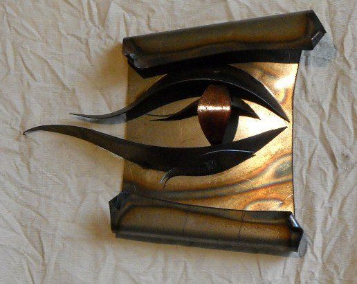 Scultura intitolato "eye 2" da A. Beltrame, Opera d'arte originale, Metalli
