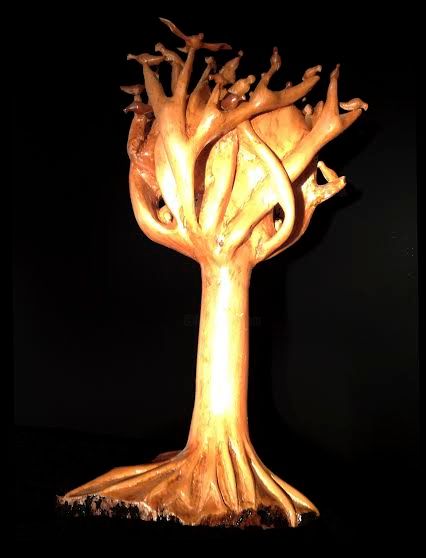 雕塑 标题为“Poente” 由R Bacchi, 原创艺术品, 木
