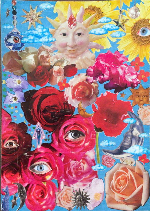 Collages titled "Flare" by Bárbara Bacelar, Original Artwork, Collages