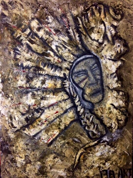 Картина под названием "без название" - Bacho Geguchadze, Подлинное произведение искусства, Масло