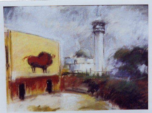 Painting titled "zoo" by Balazs Baditz, Original Artwork