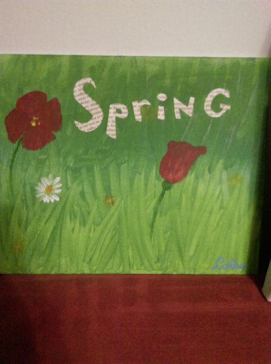 Peinture intitulée "Spring" par Baptiste Palamara, Œuvre d'art originale, Acrylique