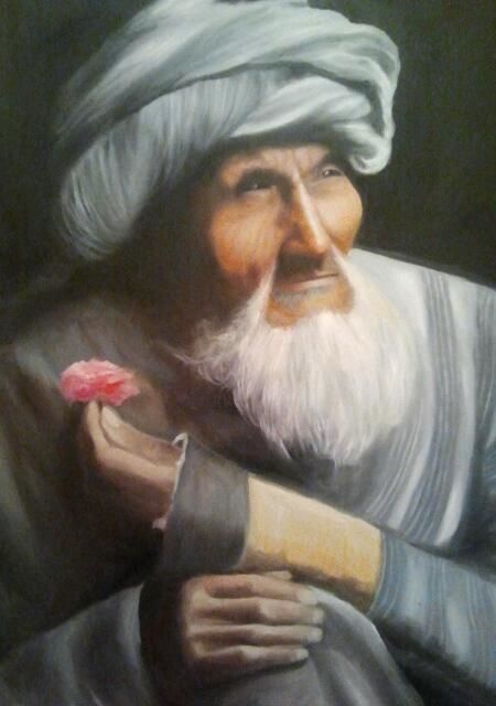 Peinture intitulée "l'afghanistan" par Kralifa, Œuvre d'art originale