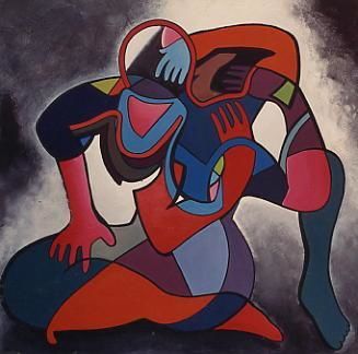 Pintura intitulada "Avatars" por Julien Bagout, Obras de arte originais