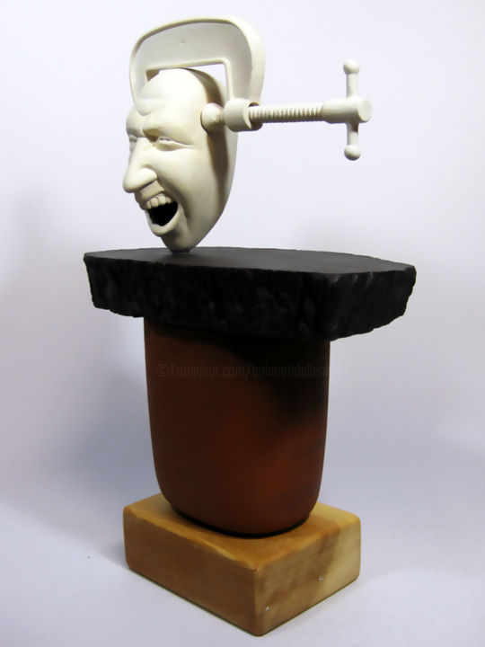 Escultura titulada "Parallel Balance" por Bahar Ari Dellenbach, Obra de arte original, Cerámica
