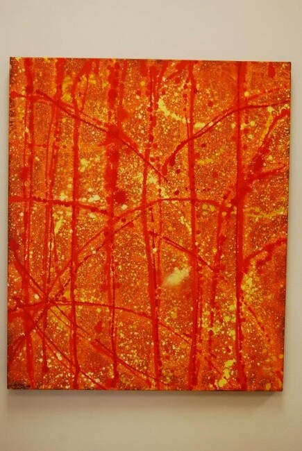 Картина под названием "Abstract Custom Oil…" - Bahram Berj Kafai, Подлинное произведение искусства