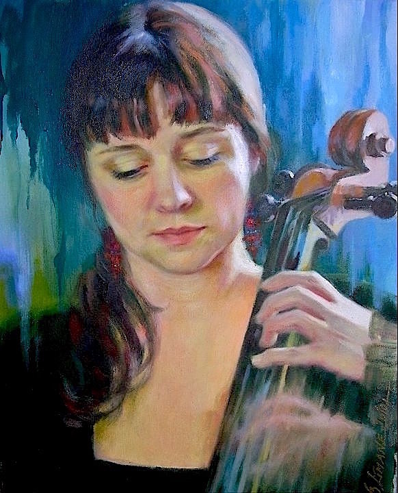 Painting titled "DANUTA" by baibalimane, Original Art, Oil