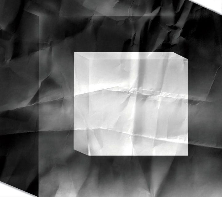 Arte digitale intitolato "WHITE CUBE IN BLACK…" da Vicent Creatik, Opera d'arte originale, Pittura digitale