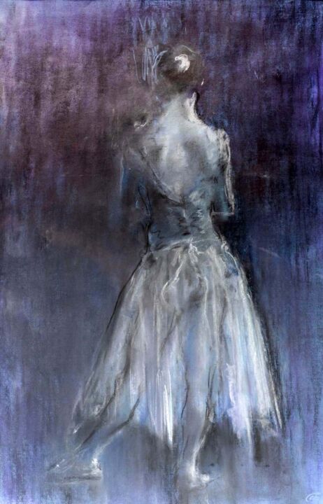 Картина под названием "Dancer" - Sergey Bakin, Подлинное произведение искусства, Пастель