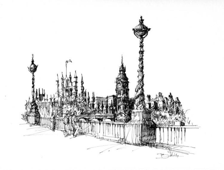 Paysage 19 Dessin Par Edvard David Balic Artmajeur