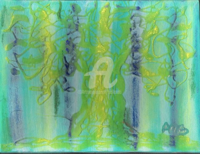 Painting titled "albero_che_non_ca_.…" by Anna Maria Ballarati, Original Artwork