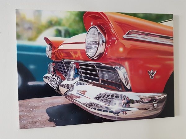 Peinture intitulée "ford-fairlane.jpg" par Philippe Bally, Œuvre d'art originale, Huile