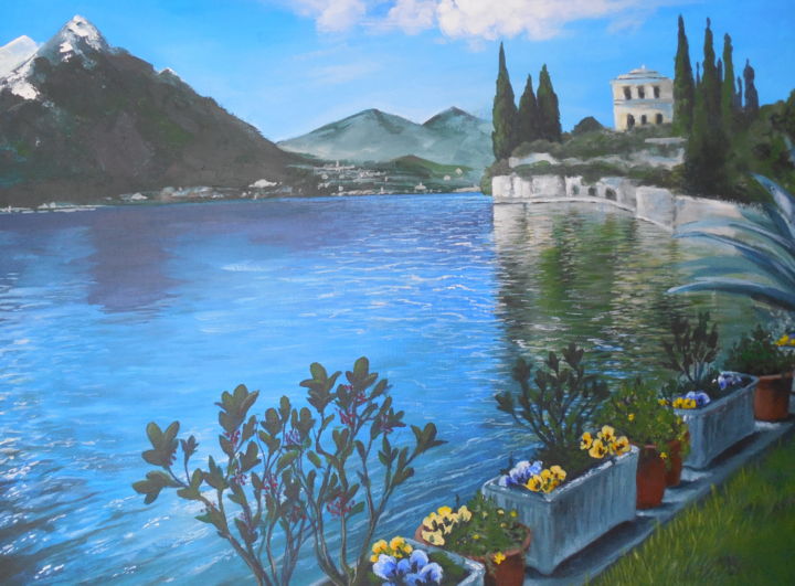 绘画 标题为“lake” 由Tatyana Chuprina, 原创艺术品, 丙烯