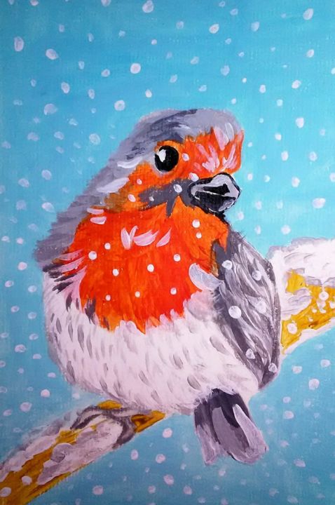 Rouge Gorge Sous La Neige Painting By Marie Noelle Estermann Artmajeur Rouge Gorge Sous La Neige Painting By Marie Noelle Estermann Artmajeur