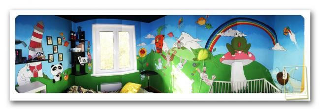 Painting titled "child_room.jpg" by Banana Artists, Original Artwork