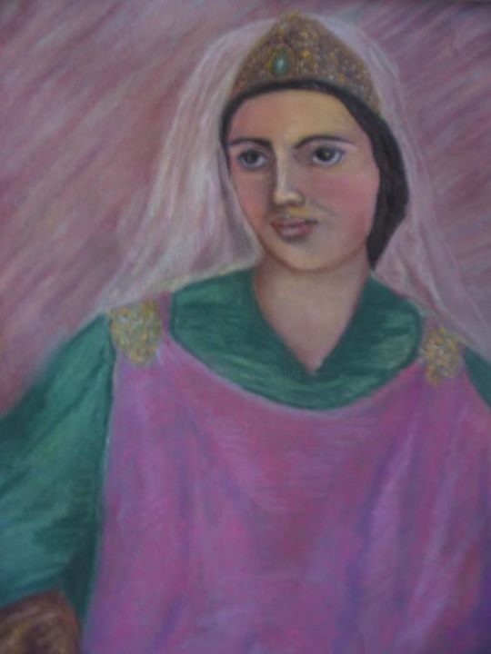 Painting titled "La princesse florin…" by Houbaba, Original Artwork
