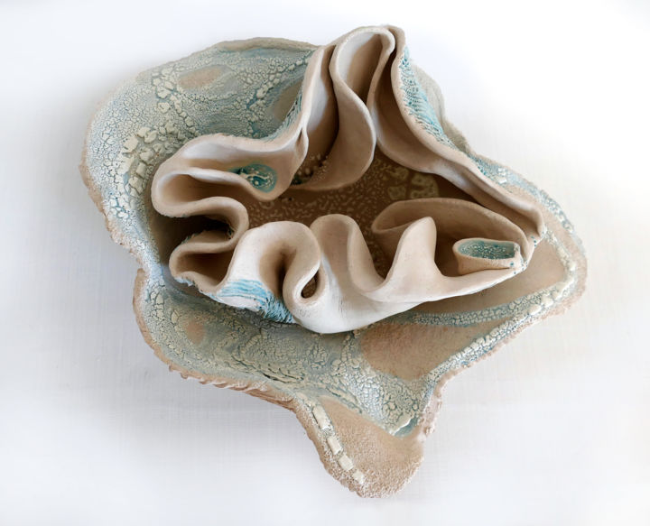 Sculpture titled "opening subsound" by Ban*S, Original Artwork, Ceramics