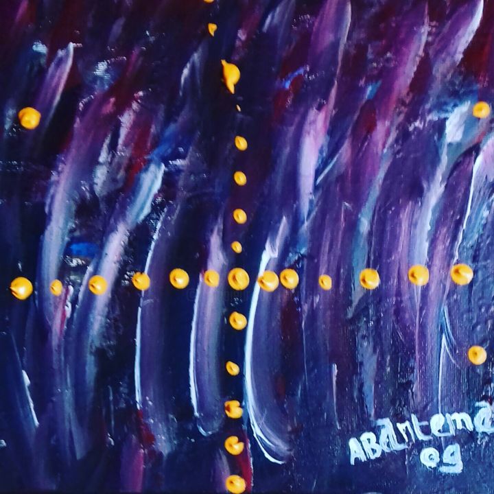 Peinture intitulée "Mémoire  de la terr…" par Bantema, Œuvre d'art originale, Acrylique