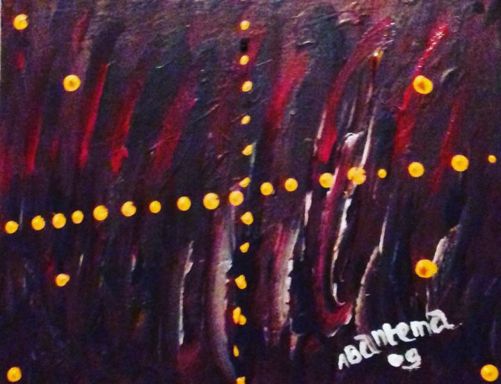 Painting titled "Memoire de la terre…" by Bantema, Original Artwork, Acrylic