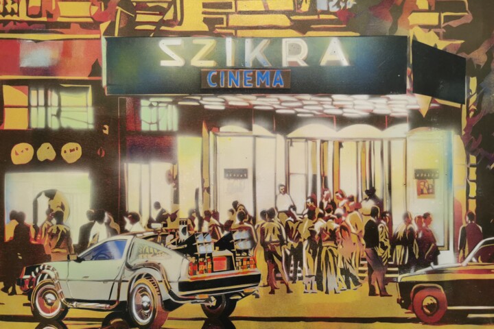 Pintura titulada "Cinema Spark" por Zsombor Barakonyi, Obra de arte original, Acrílico