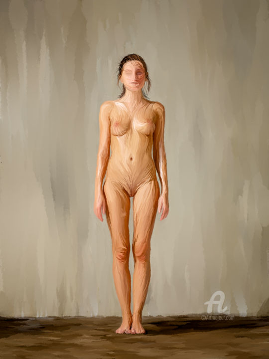 Digital Arts titled "Virgin" by Baran Kırca, Original Artwork, Digital Painting