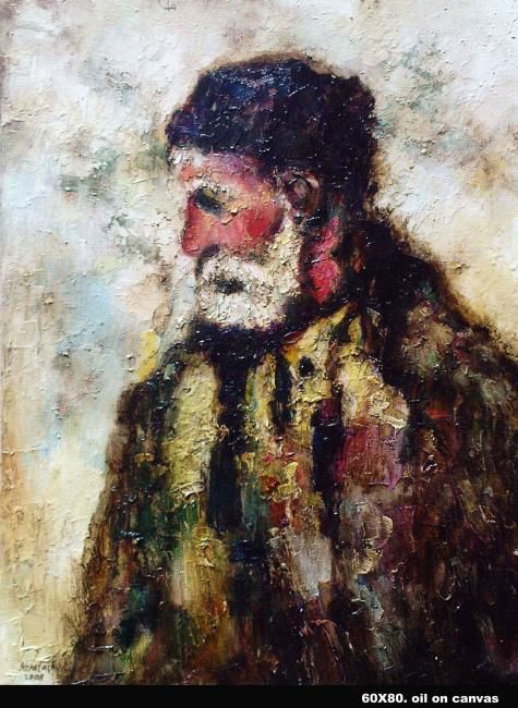 Painting titled "old_man.jpg" by George Baratashvili, Original Artwork