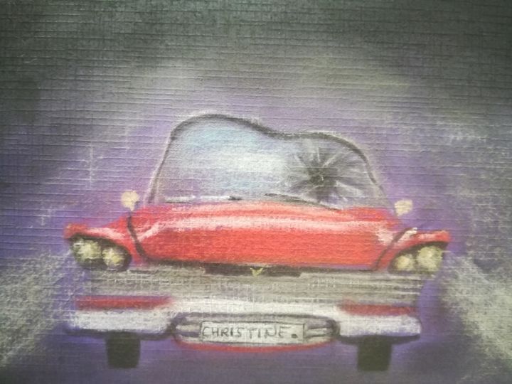 Drawing titled "Plymouth fury" by Annette Barbier, Original Artwork, Pastel