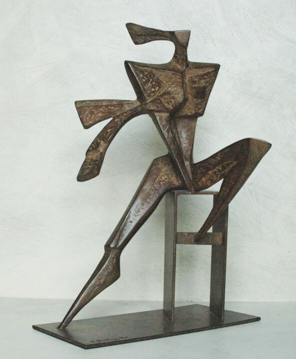 Sculptuur getiteld "MODELLA" door Orazio Barbagallo, Origineel Kunstwerk, Bronzen
